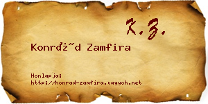 Konrád Zamfira névjegykártya